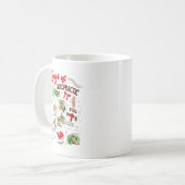 12 Days Of Chiropractic Christmas Chiropractor コーヒーマグカップ (正面左)