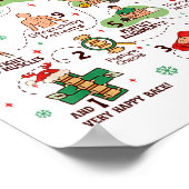 12 Days Of Chiropractic Christmas Chiropractor ポスター (角)