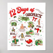 12 Days Of Chiropractic Christmas Chiropractor  ポスター (正面)