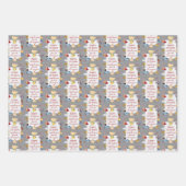 12 Days of Christmas Retro Pastel Personalized  ラッピングペーパーシート (正面2)