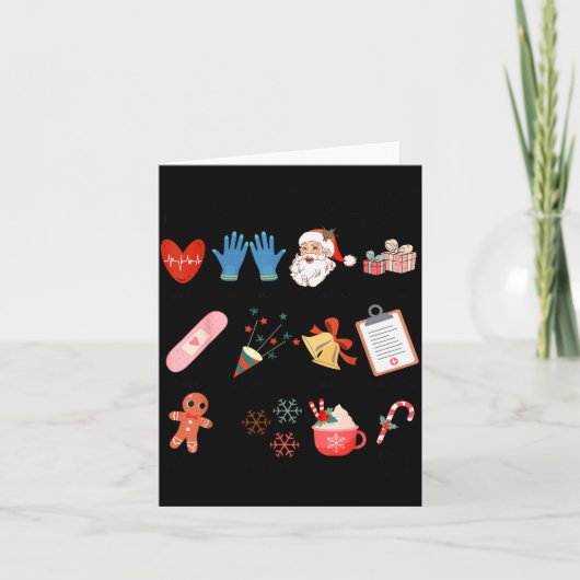 12 Days Of Cna Life Nurse Merry Christmas Pajamas カード (正面)