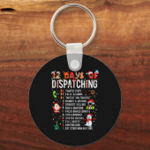 12 Days Of Dispatching Funny Christmas Dispatcher キーホルダー (正面)