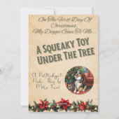 12 Days Of Doggie Christmas Day 1 シーズンカード (裏面)