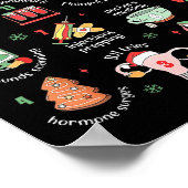 12 Days Of Fertility Ivf Nurse Christmas Ob Gyn Tr ポスター (角)