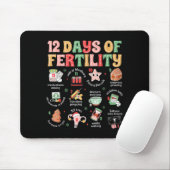 12 Days Of Fertility Ivf Nurse Christmas Ob Gyn Tr マウスパッド (マウス)