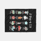 12 Days Of Iih Christmas Awareness Pseudotumor Cer フリースブランケット (正面(横))