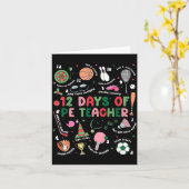 12 Days Of Pe Teacher Physical Education Gym Coach カード (黄色い花)