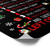 12 Days Of Pharmacy Funny Christmas Pharmacist Tec ポスター (角)