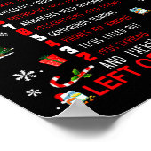 12 Days Of Pharmacy Funny Christmas Pharmacist Tec ポスター (角)