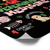 12 Days Of Veterinary Medicine Funny Christmas Vet ポスター (角)