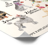 12 Dogs of Christmas in Holiday Spirit Attire ポスター (角)