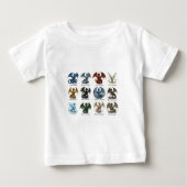 12 Dragons - dnd inspired  ベビーTシャツ (正面)