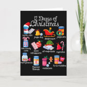 12 Drugs Of Christmas Pharmacist Technician Pharma カード (正面)