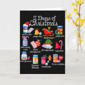 12 Drugs Of Christmas Pharmacist Technician Pharma カード (黄色い花)