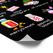 12 Drugs Of Christmas Pharmacist Technician Pharma ポスター (角)