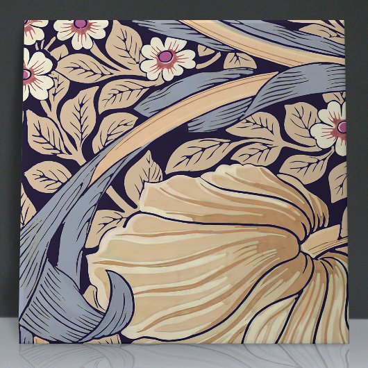 12 Dusty Blue & Yellowのシームレス1 タイル