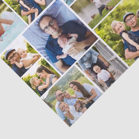 12 Family Photos Repeated in a Collage 薄葉紙 (詳細)