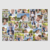 12 Family Photos Repeated in a Collage 薄葉紙 (正面)