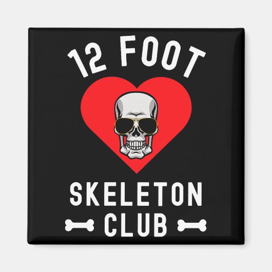 12 Foot Skeleton Club Giant Skelly Gles Valentine' マグネット (正面)