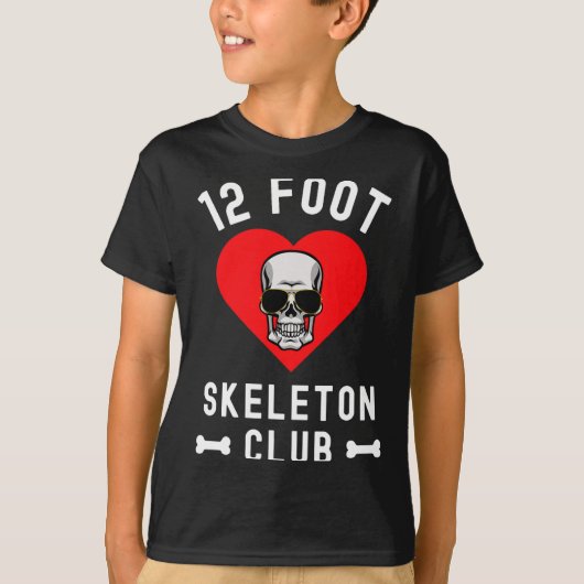 12 Foot Skeleton Club Giant Skelly Gles Valentine' Tシャツ (正面)