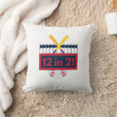 12 in 21野球 クッション (ブランケット)