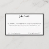 12 Modern Black Logo Promote Company Brand Name  名刺 (正面)