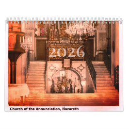 12-Month Annual Christian Lifestyle Holy Land  カレンダー