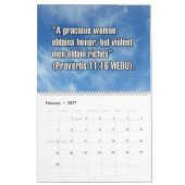 12-Month Biblical Scripture Verses For Women カレンダー (2月 2027)