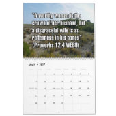 12-Month Biblical Scripture Verses For Women カレンダー (3月 2027)