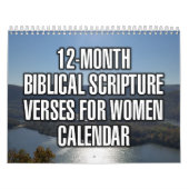 12-Month Biblical Scripture Verses For Women カレンダー (カバー)