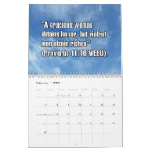 12-Month Biblical Scripture Verses For Women カレンダー (2月 2027)