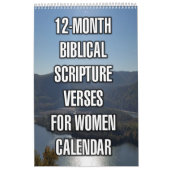 12-Month Biblical Scripture Verses For Women カレンダー (カバー)