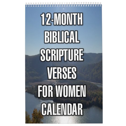 12-Month Biblical Scripture Verses For Women カレンダー (カバー)