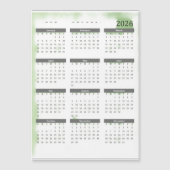 12 Month Calendar 2026 (正面)