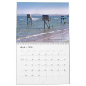 12 month calendar of seaside of France カレンダー (3月 2026)