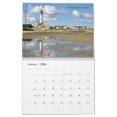 12 month calendar of seaside of France カレンダー (1月 2026)