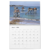 12 month calendar of seaside of France カレンダー (3月 2026)