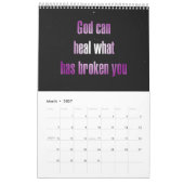 12-Month Christian Encouragement Quotes カレンダー (3月 2027)