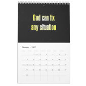 12-Month Christian Encouragement Quotes カレンダー (2月 2027)