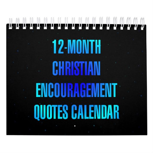 12-Month Christian Encouragement Quotes カレンダー (カバー)