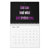 12-Month Christian Encouragement Quotes カレンダー (3月 2027)