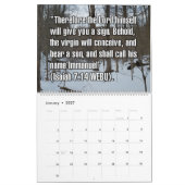 12-Month Christmas Biblical Scripture Verses カレンダー (1月 2027)