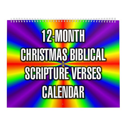 12-Month Christmas Biblical Scripture Verses カレンダー (カバー)