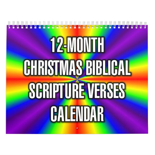 12-Month Christmas Biblical Scripture Verses カレンダー (カバー)