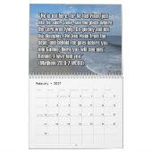 12-Month Easter Biblical Scripture Verses カレンダー (2月 2027)