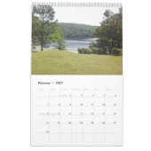 12-Month Lakes カレンダー (2月 2027)