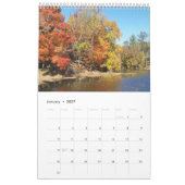12-Month Lakes カレンダー (1月 2027)