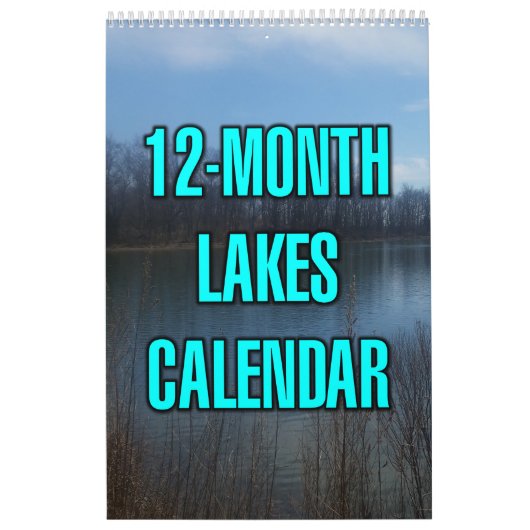 12-Month Lakes カレンダー (カバー)