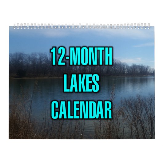 12-Month Lakes カレンダー (カバー)