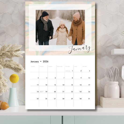 12-Month Photo Calendar – Grandparent Gift カレンダー